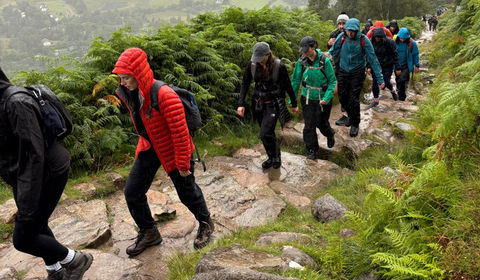 A steep climb up Ben Nevis